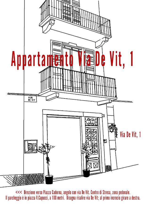 Appartamento Via De Vit Στρέσα Εξωτερικό φωτογραφία